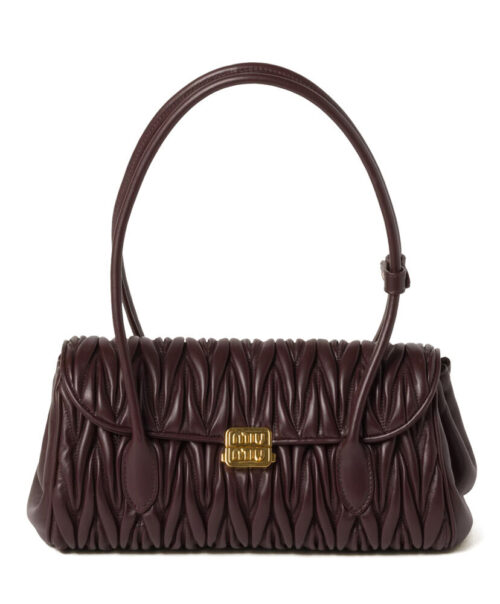 Miumiu Matelasse Nappa Leather Shoulder Bag